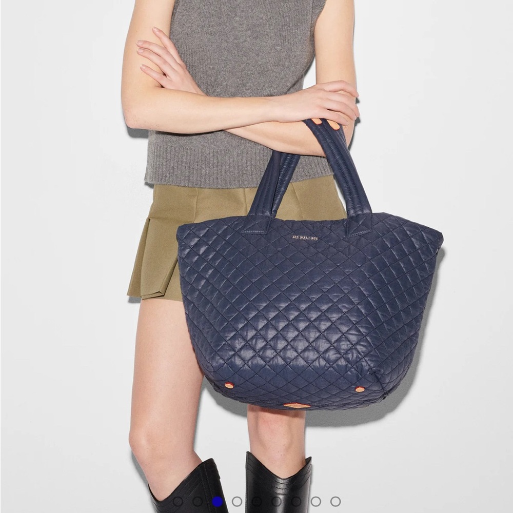 MZ Wallace Medium Metro Tote Delix - Black and Brown Tortoise Print
